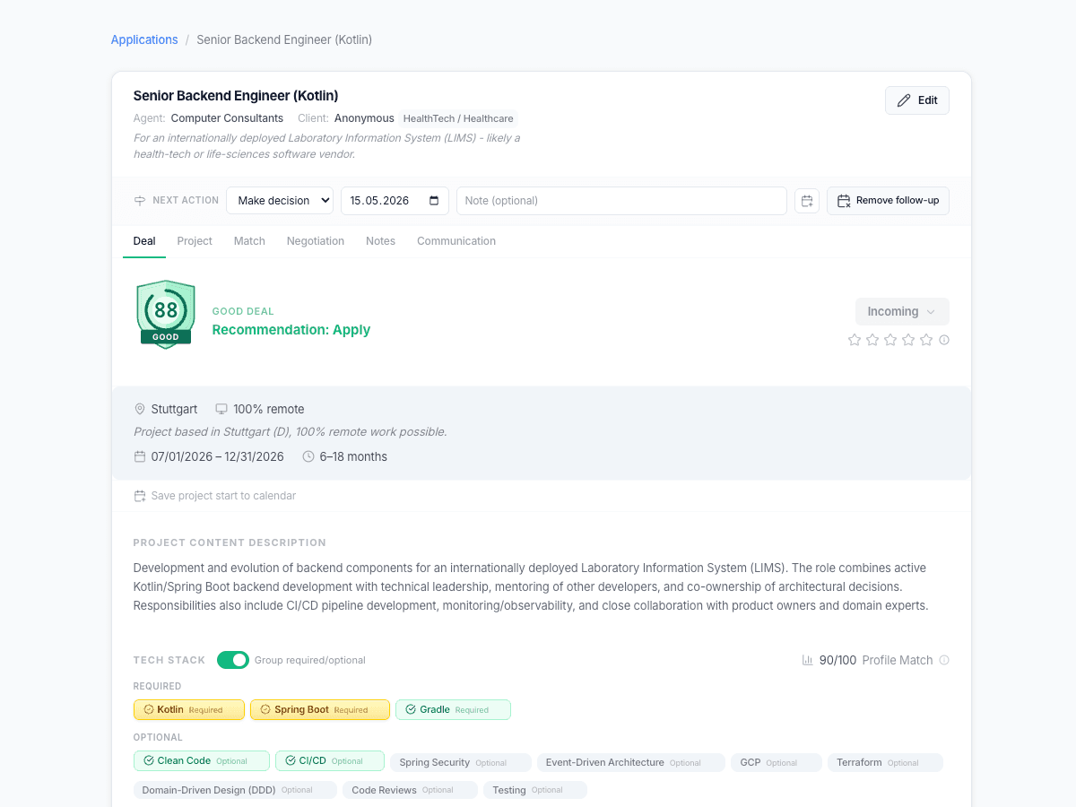 AI scoring for every inquiry